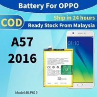 Battery Bateri Compatible For Oppo A57 2016 Batery BLP619