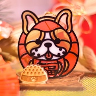 動物達摩招財(法鬥) 台座式 手工彩繪 多色開運 開運擺件