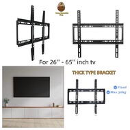 (HomeDecor) [26'' - 65''] inch wall mount bracket tv  home television hanging wall bracket tv mounting bracket lcd / led black 26-65 inci tv gantungan besi Home Decoration Accessories Peralatan Hiasan Rumah