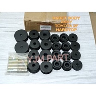 CABIN RUBBER MOUNTING BODY SET 32 PCS TOYOTA HARDTOP 2F TLC FJ40 BJ40