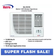 Mx-INV35 Matrix 1.5HP Window Type Aircon Full Inverter (FLASH SALE)