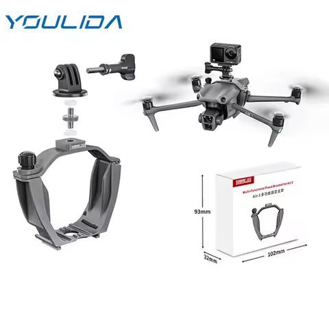 STARTRC Camera Mount Holder for DJI Air 3S Top Extension Fill Light Fixed Bracket for DJI Pocket 2/A