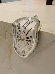 超現實扭曲羅馬數字掛鐘超現實薩爾瓦多·達利風格時鐘時尚融化扭曲掛錶裝飾