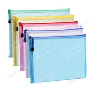 Waterproof Mesh Zip Bag Organizer Pouch | A4 | A5 Size Student Document File Folder / Travel Pouch