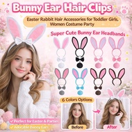 【Fluffy Bunny Ears】 Adult Easter Bunny Ears Headband Halloween Costume Party Accessory Bunny Ears/He
