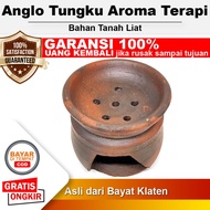 Anglo Tungku Gerabah Aroma Terapi Bakar Ratus Dupa Bukhur Tanpa Tutup Tanah Liat