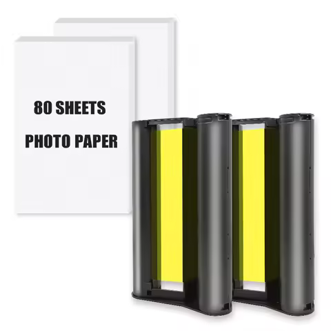 Compatible For Liene DHP512 DHP513 Amber 4x6'' Photo Paper M100 M200 Cartridge Refill CISS Printer R