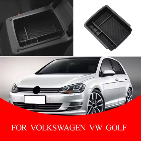 Armrest Storage Box Center Console Organizer For Volkswagen VW Golf 7 Mk7 VII 5G GT I R 2013-2018 Or