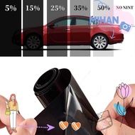 MIHAN 1Roll 50x3m Window Tint Film, Scratch Resistant  UV Protection Car Foils, Durable Black VLT 1%