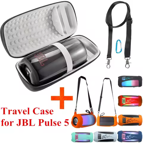 Newest EVA Hard Case Outdoor Travel Carrying Zipper Storage Bag + Soft Silicone Case Cover for JBL P