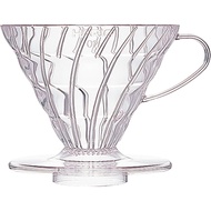 HARIOV60 Plastic Coffee Filter Cup, Size 02, Transparent Color CS69