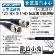 Digital Bunny [Canare Canare 12G-SDI 4K UHD Ultra-High Image Quality Transmission Cable L-3.3 Cuhd 4