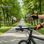Aurora Bicycles Adjustable Rearview Mirrors Set 2Pcs Flexible Hose for Optimal Rear Visibility on Ro
