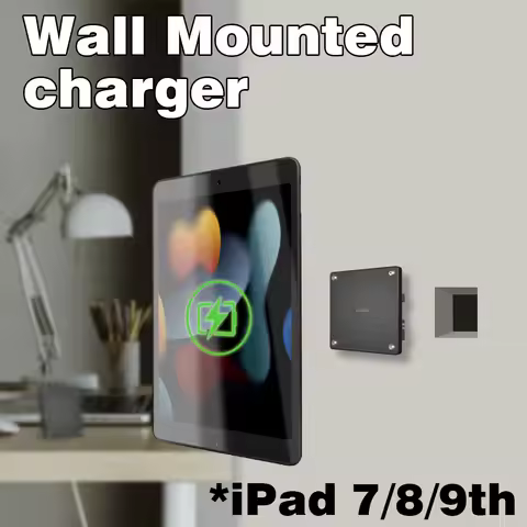 Wall Mounted Charging for iPad 7/8/9th10.2 Inch ipad Wall Station Wireless Charging Office Electroni