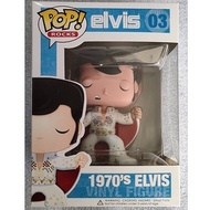 FUNKO POPROCKS  Elvis #03 1970's Elvis  Vinyl Action Figure Toy Collection With protector