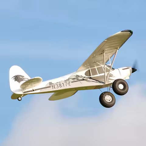 FMS RC Airplane 1300MM PA-18 PNP PA18 J3 Piper Super Cub 5CH With Gyro Auto Balance Trainer Beginner