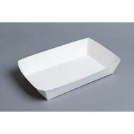 [50 pcs] FOOD TRAY SIZES SM AND L PAPER TRAY/ FOOD PAPER TRAY CRAF ECO FOODGRADE