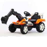 Red Star New Model Children's Electric Excavator Ride-On Bulldozer Large Construction Vehicle Toy Fo