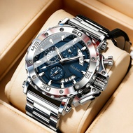 Steel Heart Men's Quartz Watch Real Six-Hand Multi-Function Luminous Waterproof Business Men's Watch