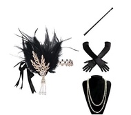 1920s Great Gatsby Party Flapper Costume Accessories Set