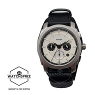 [Watchspree] Fossil Men's Machine Chronograph Black Eco Leather Watch FS5921