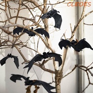 CLEOES Lifelike Fake Bat Bat Toys Novelty Home Bar Decor Halloween Hanging Spooky Decor Halloween Pa