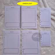 [BUY5 FREE1] planner check list - notebook spiral refill loose leaf paper binder filler journal dail