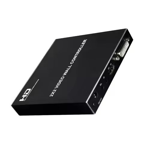 1080P 2X2 Video Wall Controller TV Splicing Box 1X2 1X3 1X4 -Compatible 4 Screen Splicer Edge Adjust