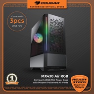 COUGAR MX430 Air RGB Compact ARGB Mid Tower Case with Modern Patterned Air Vents