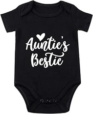 Aunties Bestie Baby Clothes Boy Girl Newborn Aunties Bestie Infant Aunty Bodysuit Aunties Bestie Bod