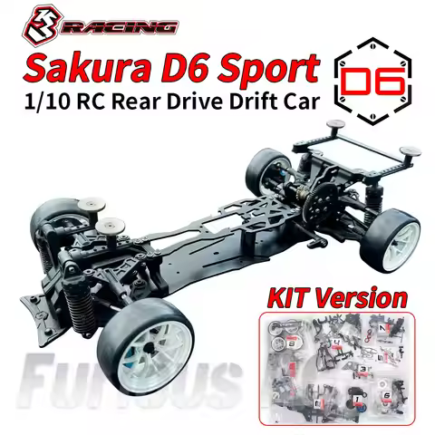 3RACING Sakura D6 Sport D6S KIT 1/10 RC Electric Remote Control Model Car Rear Drive Drift Car Frame