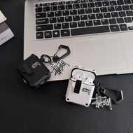 Street Wear Fashion Simple stussy Airpods Protective Case Pro Second Generation Suitable for Apple 4