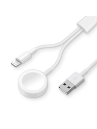 1 根 Usb A 型無線充電線相容於 Apple Watch 1-8 Se、iphone 14/13/12/11/xs/xr/xsmax