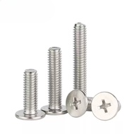 304 Stainless Steel Phillips Flat Head Screw Large Flat Head Screw CM Computer Screw M1-M4