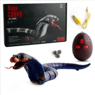 Simulated RC Snake Toy Funny Remote Control Snake Tricky Cobra Naja Novelty Terrifying Mischief Toy 