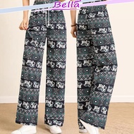 ZELLA Seluar Panjang Batik Gajah Thailand Longgar, Kain Sejuk, Sesuai sebagai Seluar Tidur