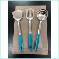 (SANDOK)(AQUA GREEN ) Stainless Steel 3 SETS