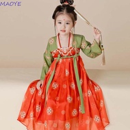 MAOYE Chinese Children Girls Hanfu, Tang Dynasty Cosplay Performance Chinese Kids Girls Ancient Dres