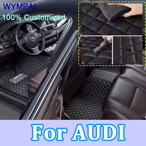 Luxury Custom Car Floor Mats For AUDI A8 L TT 8N TT 8J Q2 Q7 4M Q7 4L car accessories