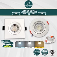 [𝟔 𝐌𝐎𝐍𝐓𝐇𝐒 𝐖𝐀𝐑𝐑𝐀𝐍𝐓𝐘] LED Eyeball 3W 5W 7W Spotlight Lampu Siling Ceiling Downlight Lampu Recessed Murah Kabinet