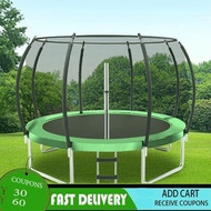 Large outdoor trampoline suitable for adults and children