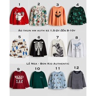 Genuine HM UK/US/JP/ES boys' long-sleeved T-shirts/T-shirts, sizes from 1.5-2y to 8-10y