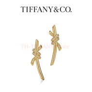 2025 New Tiffany&Co Original Earrings-ต่างหู Rose Gold Knot พร้อมเพชร โดย Tiffany การออกแบบที่ทันสมั