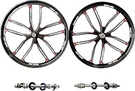 26 inch 10 Spokes Mag Wheel Set Rims Front & Rear 100x135mm for 7/8/9s Freewheel, 26" Magnesium Cycl
