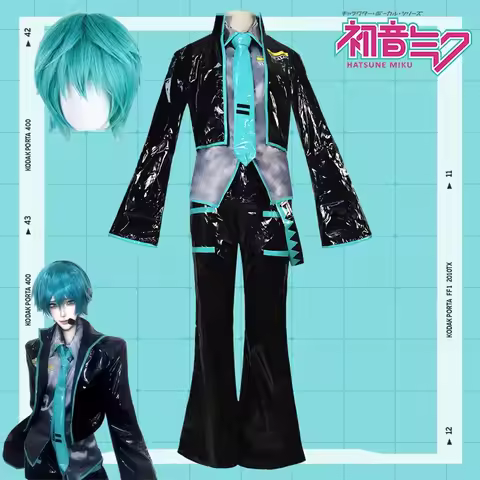 New Halloween Cosplay Anime Mikuo Male version Cosplay Costume Green Color Any Size Custom Made Full