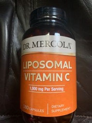 (*新貨期-長期有貨）Dr Mercola 脂質體維他命C Liposomal Vitamin C 1000mg Per Serving 180粒