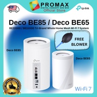 TP Link Deco BE85 BE22000 / BE65 BE11000 Tri-Band Whole Home Mesh Wi-Fi 7 System