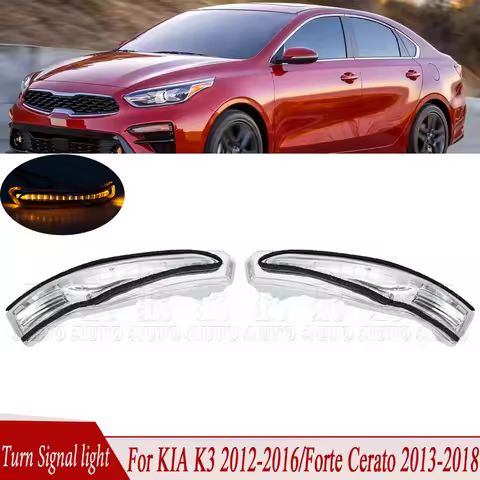 For KIA K3 2012-2017 Forte Cerato 2013-2018 Car LED Rearview Mirror Turning Signal Light Side Mirror