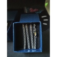 10k saudi white gold chain-950