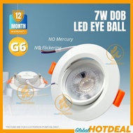 7W 36° Angle LED Eye Ball Downlight Retrofit Spotlight Thin Ceiling Light LED Downlight Lamp Lightin